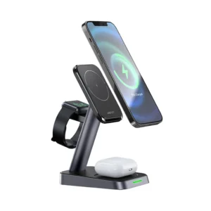 SiGN 3-i-1 MagSafe Laddningsställ 15W – iPhone / Apple Watch / AirPods – Svart