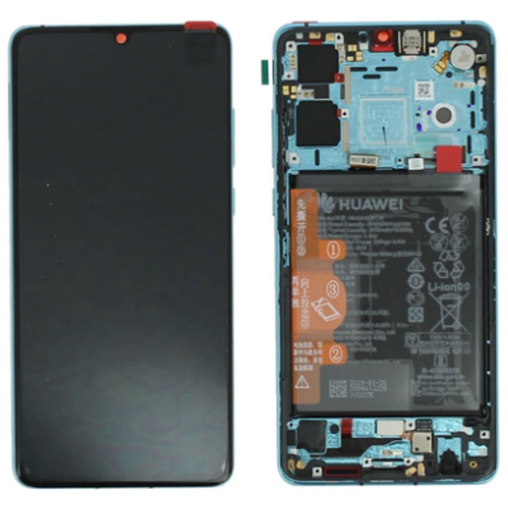 Huawei P30 Display LCD + Touch + Batteri - Kristall