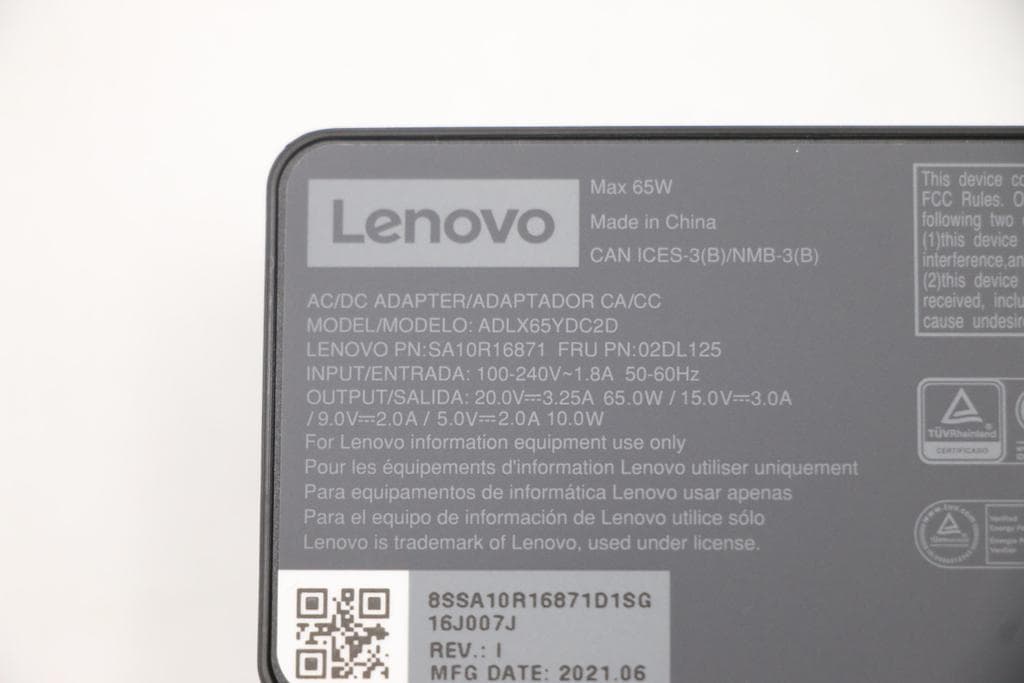 Lenovo Nätadapter Delta PD 3.0, 65W, 2pin