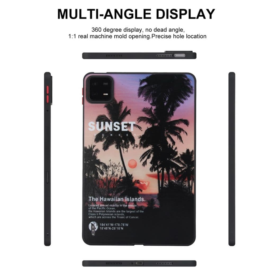 Xiaomi Pad 6 / Pad 6 Pro Mönster Case - Coconut Forest Sunset