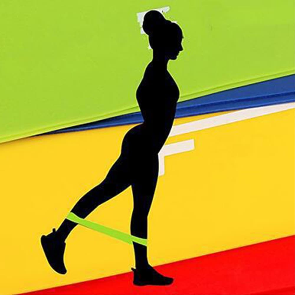 Elastic Squat Resistance Band - 5 Pack