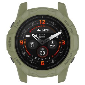 Garmin Fenix 7X / 7X Pro / Epix Pro 51mm Skal för klockram - Grön