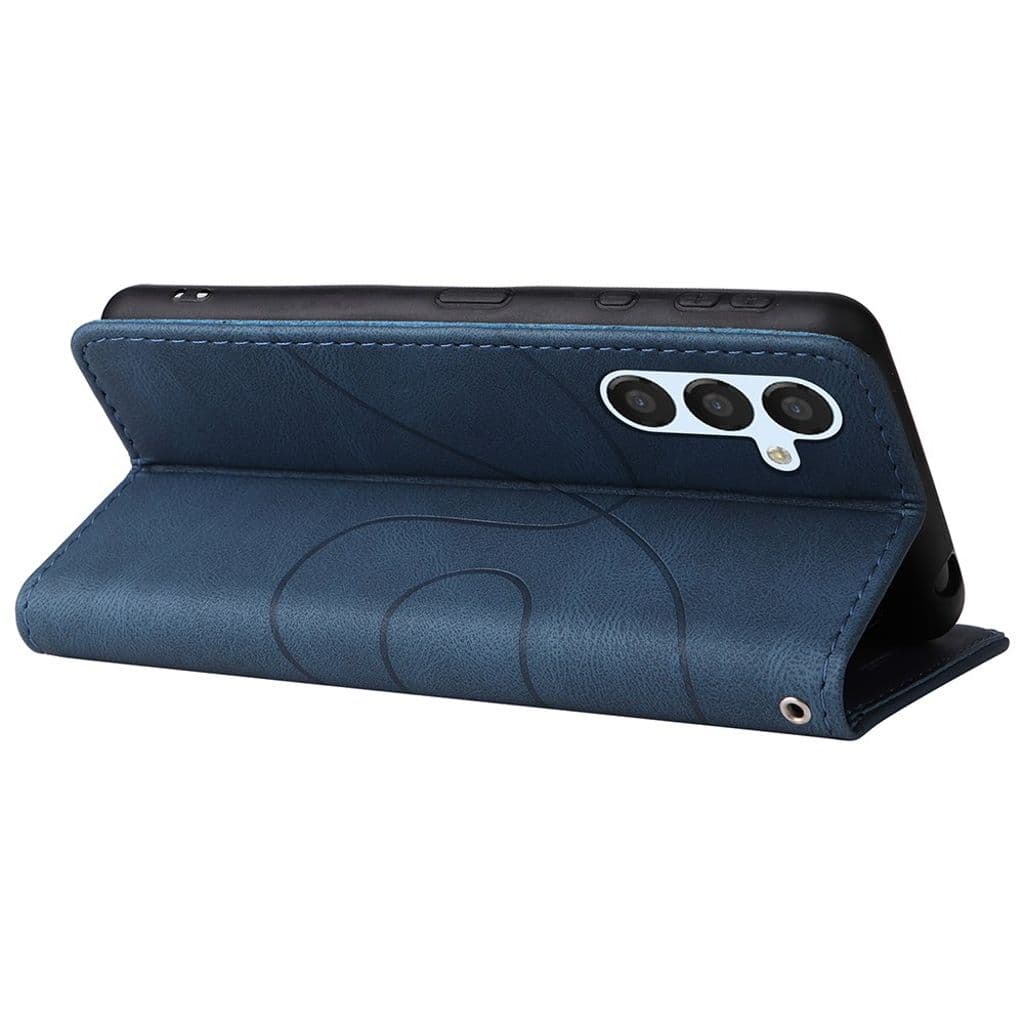 KT Leather Series-1 Samsung Galaxy S23 FE fodral - Blå