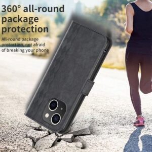 iPhone 13 / iPhone 14 Plånboksfodral - Svart