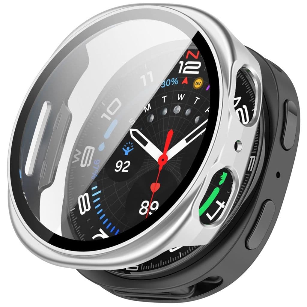 Samsung Galaxy Watch8 44 mm Skal med skärmskydd - silver