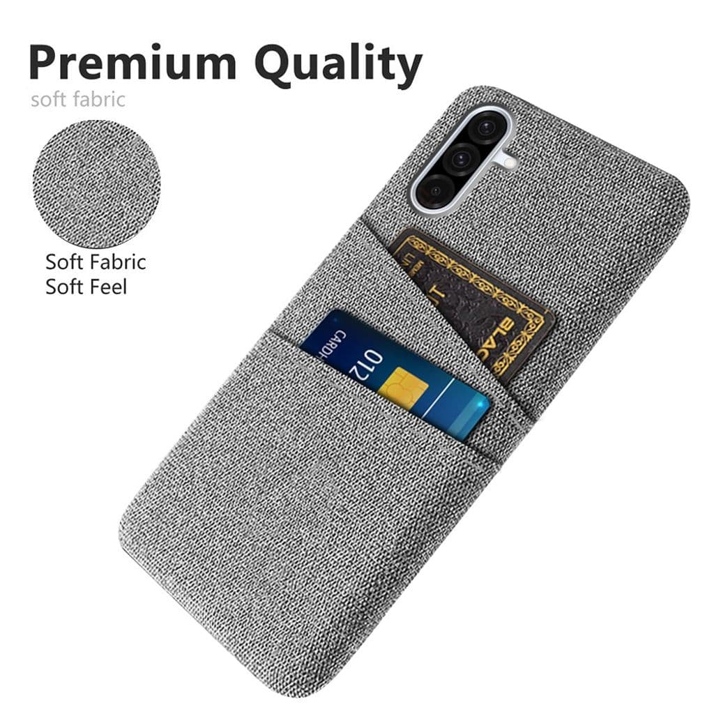 Samsung Galaxy A36 Skal med Kortfack - Grå