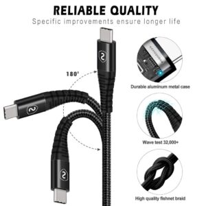 SiGN USB-C till USB-C Kabel 5A, 100W, 1m - Svart