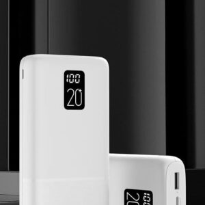 SiGN Extremt Kraftfull Q.C Powerbank 20000mAh, 2.1A - Vit
