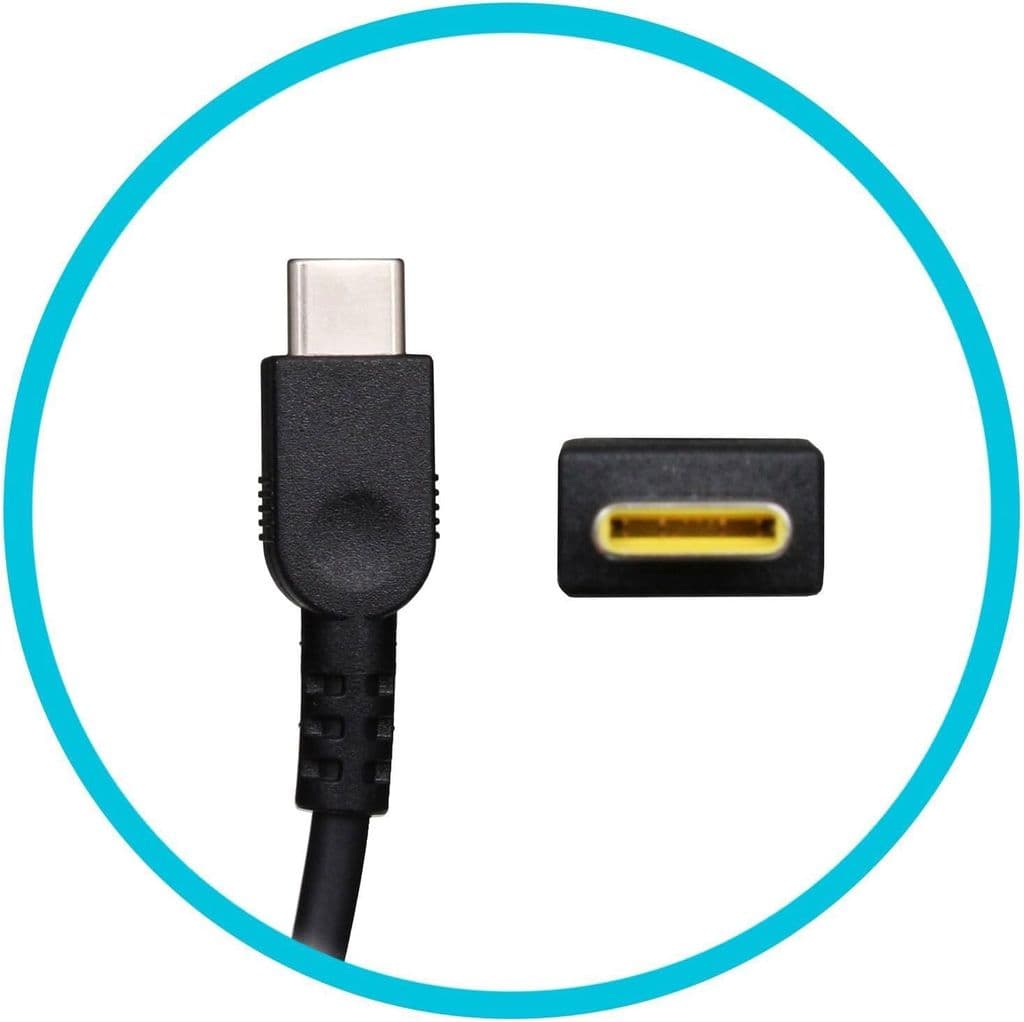 Lenovo AC ADAPTER, USB-C, 65W, 2P, EU - Svart