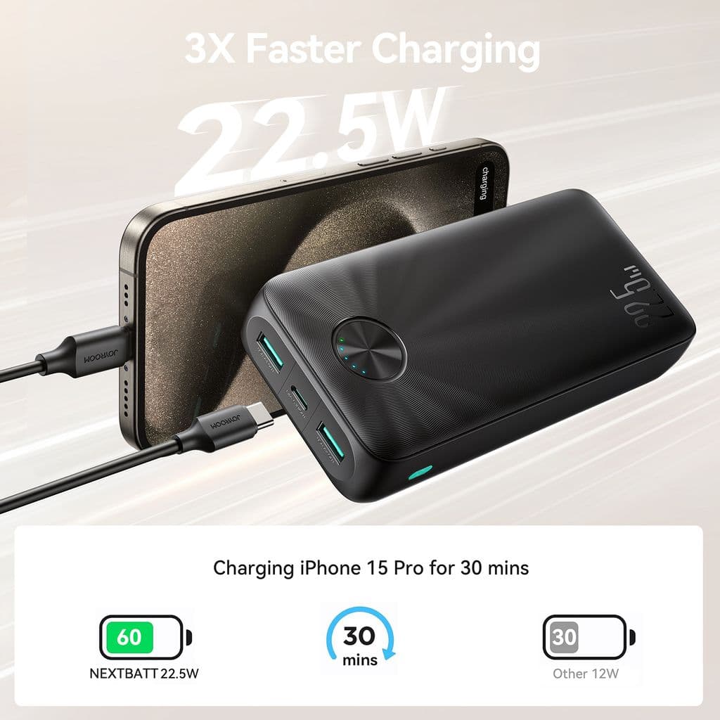 NEXTBATT Powerbank 20000mAh 22,5W LED