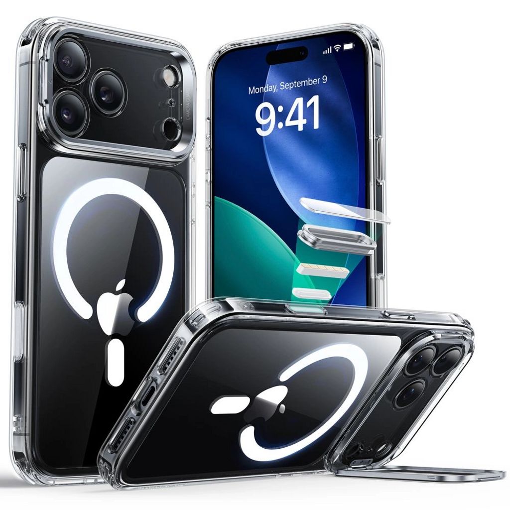 ESR Classic Hybrid Kickstand MagSafe Skal till iPhone 17 Pro - Transparent