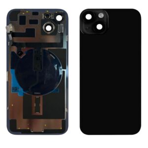iPhone 14 Plus Baksida med smådelar - Svart (Midnight)