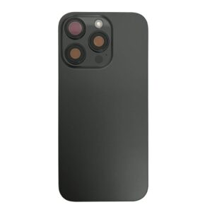 iPhone 15 Pro Baksida med Smådelar – Svart Titanium