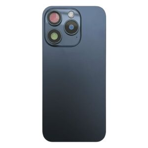 iPhone 15 Pro Baksida med smådelar - Blå Titan