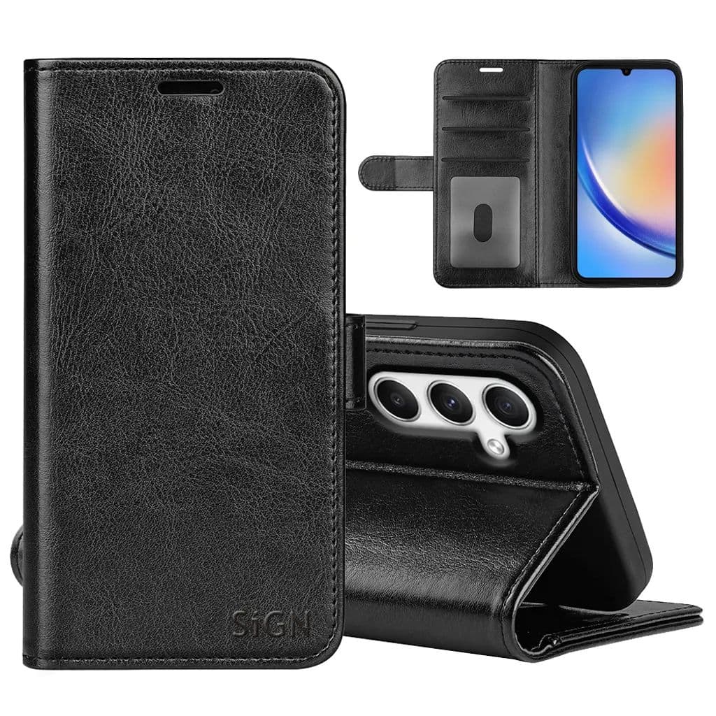 SiGN Plånboksfodral till Samsung Galaxy A36 - Svart