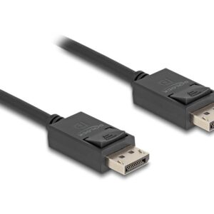 Delock Koaxial DisplayPort-kabel 16K @ 60Hz, 80Gbps, 1m
