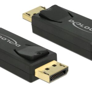 Delock Adapter DisplayPort hane till HDMI hona 4K, Aktiv - Svart