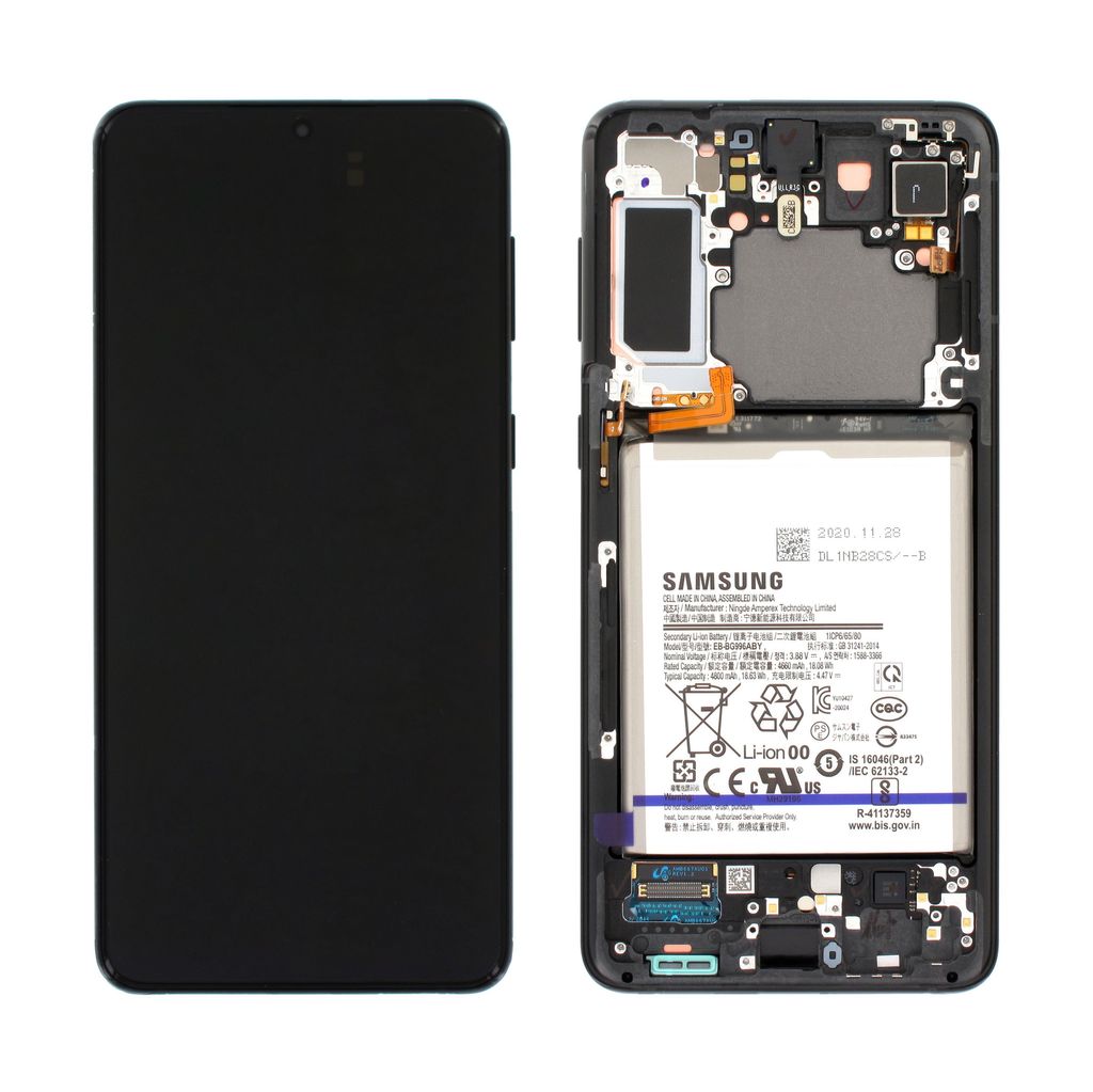 Samsung Galaxy S21+ Skärm med Batteri Original - Svart