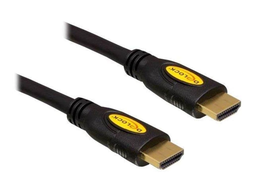 Delock HDMI-kabel med hög hastighet och Ethernet 4K, 2 m