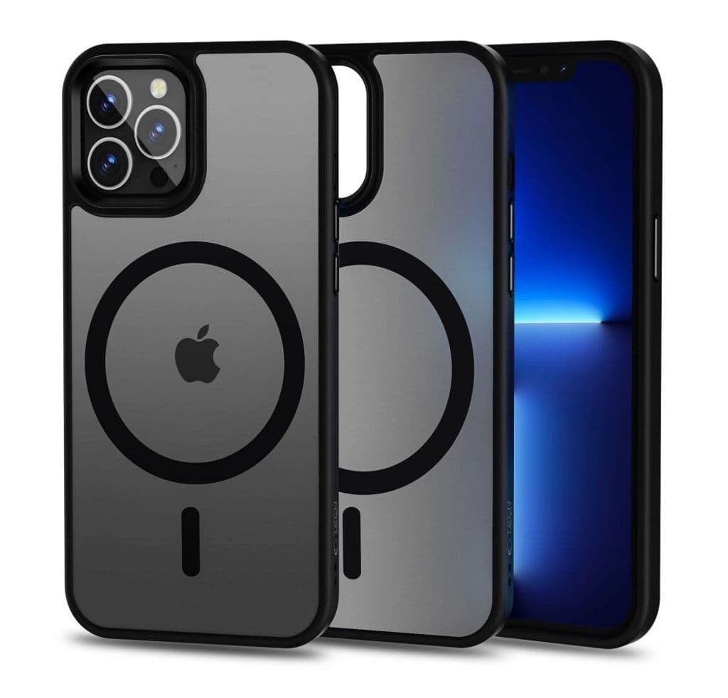 Tech-Protect MagMat MagSafe Skal iPhone 12 / 12 Pro - Mattsvart