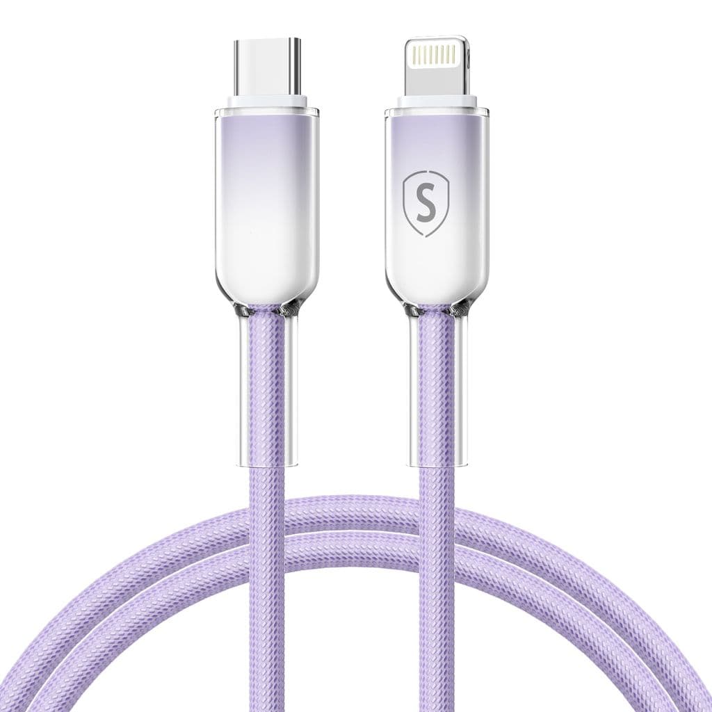 SiGN Dynamic Series USB-C till Lightning Kabel 2.4 A, 1m – Lila