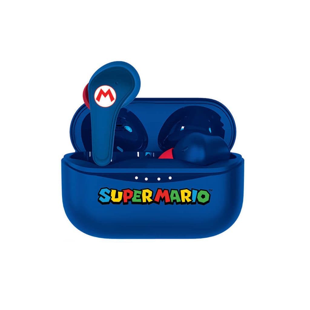 Super Mario Hörlurar In-Ear True Wireless - Blå