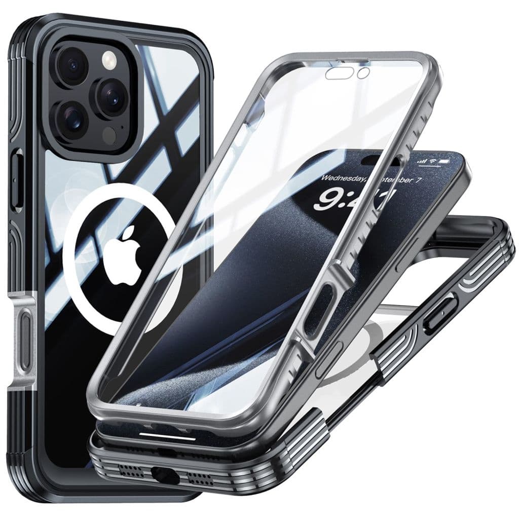 iPhone 16 Pro Skal med Skärmskydd - Svart