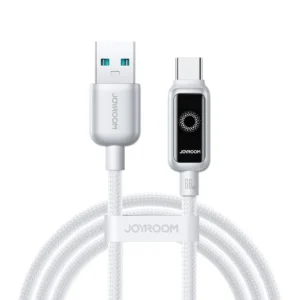 Joyroom USB-A till USB-C snabbladdningskabel 66W, 1,2m - Vit