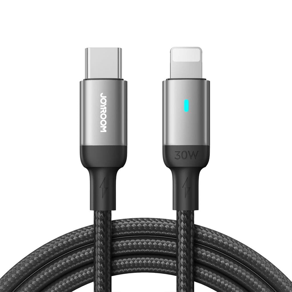Joyroom USB-C till Lightning-kabel Snabbladdning 20W, 1,2m - Svart