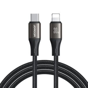 Joyroom USB-C till Lightning-kabel Snabbladdning 30W, 1,2m - Svart