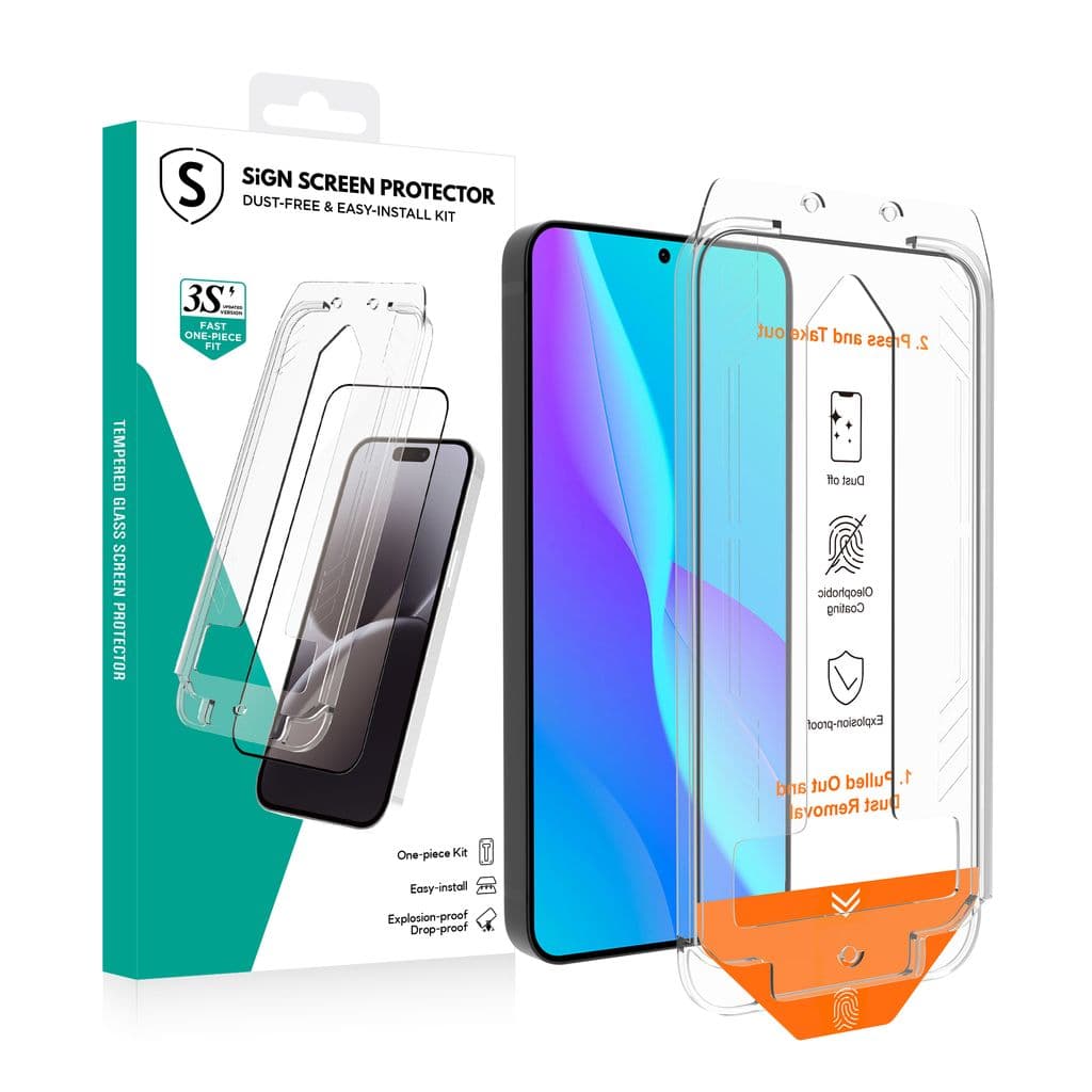 SiGN Skärmskydd Samsung Galaxy S25 – EZ Apply med dammfri applikator
