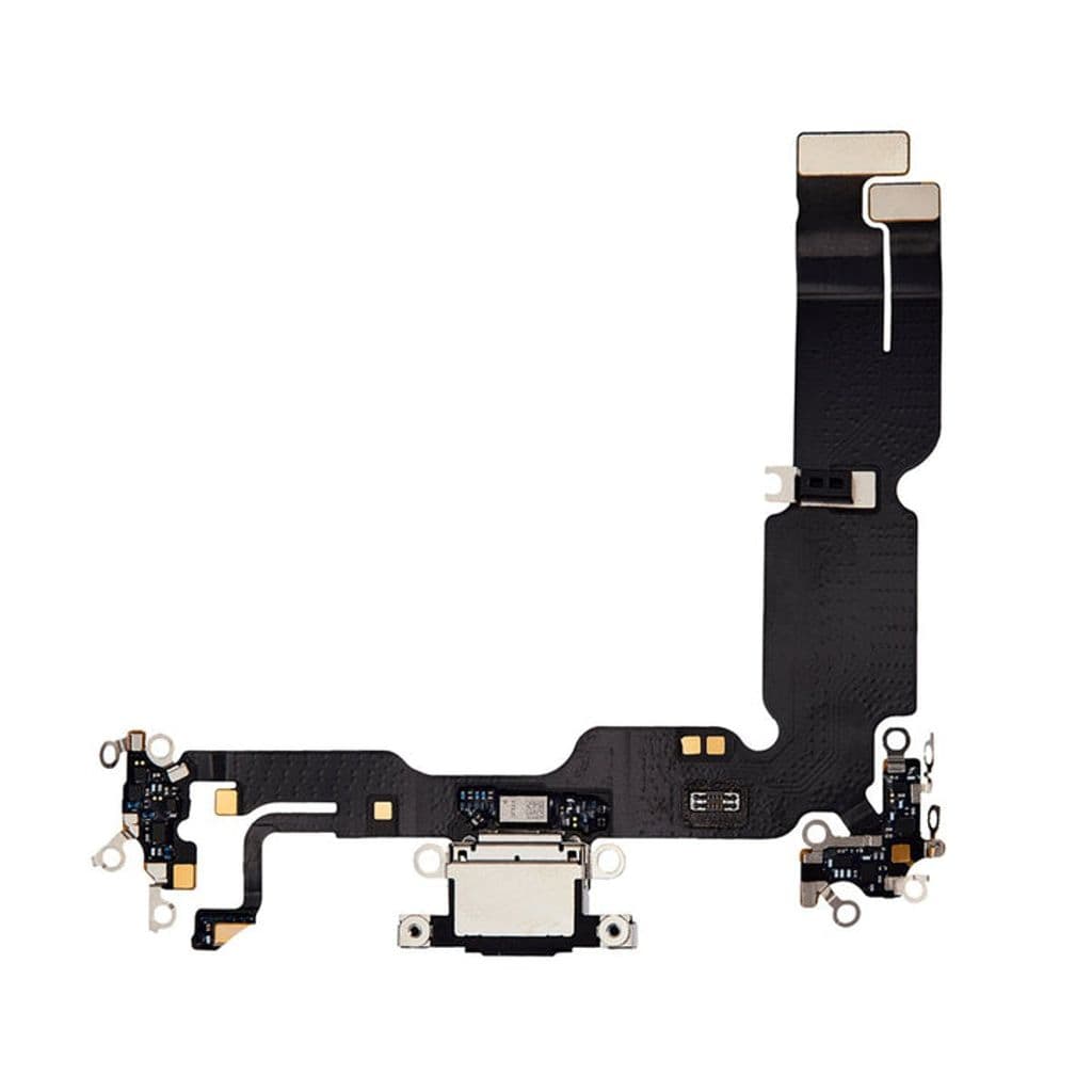 iPhone 15 Plus Original Laddningsport flex-kabel - Svart