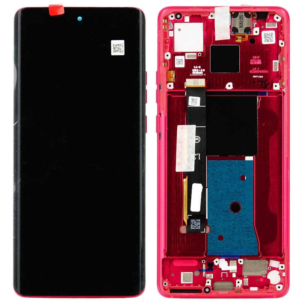 Motorola Edge 40 LCD Skärm - Röd