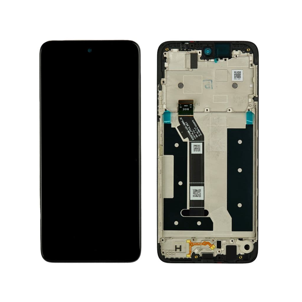 Motorola Moto G35 XT2433 Skärm med Ram - Svart