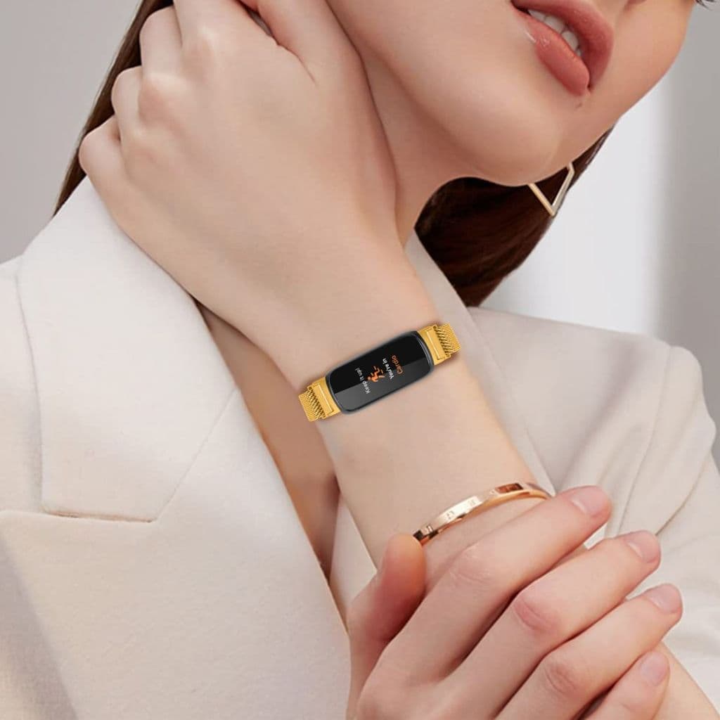 Fitbit Inspire 3 Klockarmband i rostfritt stål - Guld