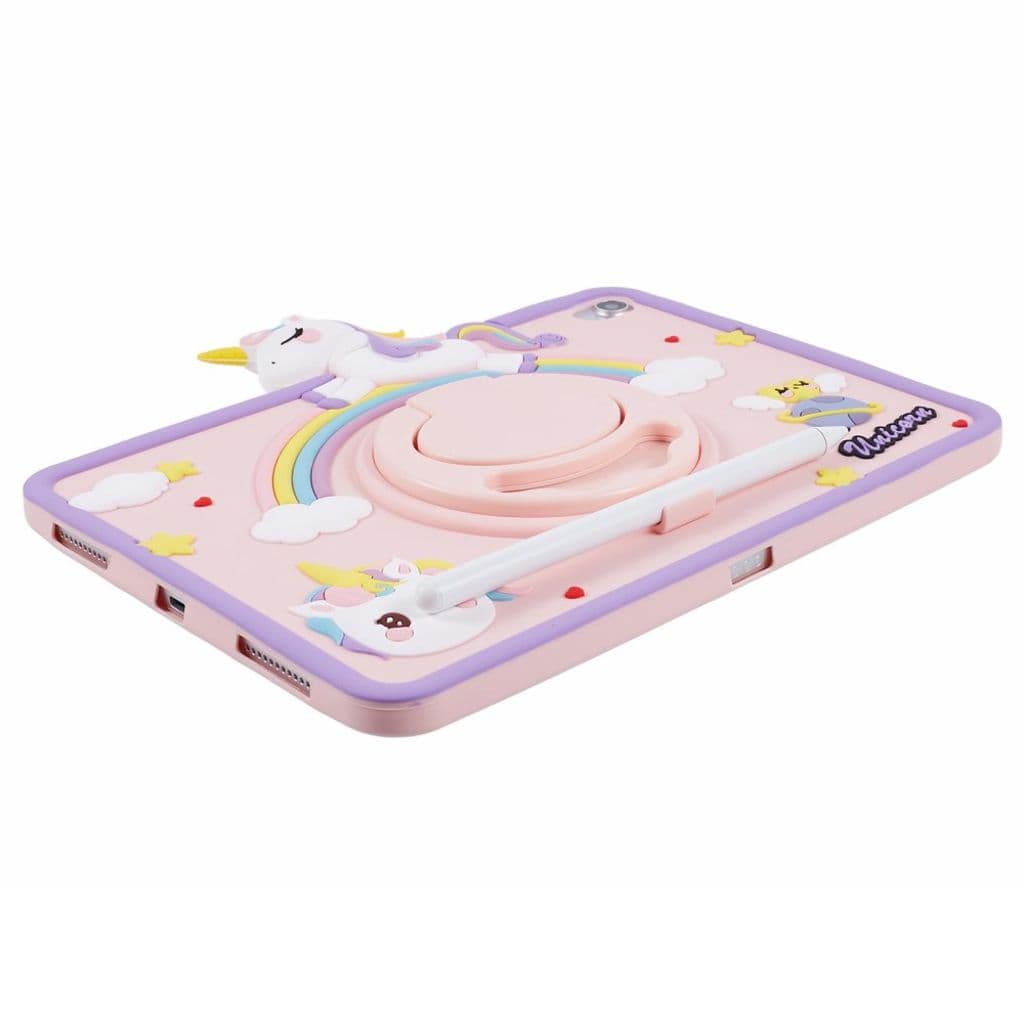 iPad 10.9" 2022 / iPad 11" 2025 Skal med enhörningar - Rosa