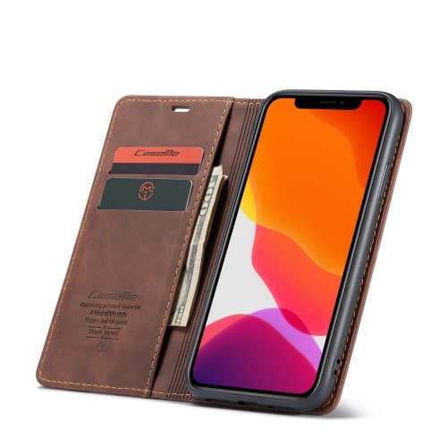 CASEME Plånboksfodral för iPhone 11 & XR - Kaffe