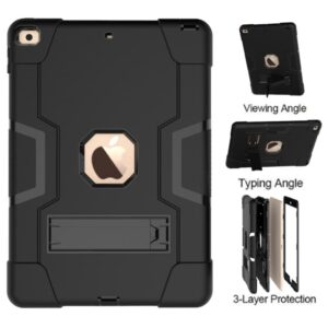 iPad 10.2" 2021/2020/2019 ShockProof TPU Skal med Stativfunktion - Svart