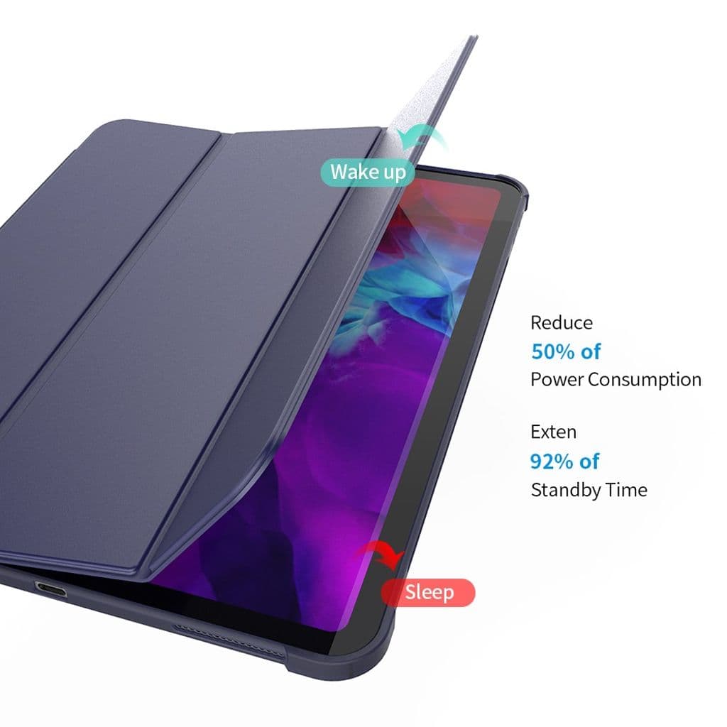 iPad Pro 11" Gen 1/2/3/4 fodral med en pennficka - Mörkblå