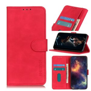 KHAZNEH Retro Plånboksfodral för iPhone 12 Mini - Röd