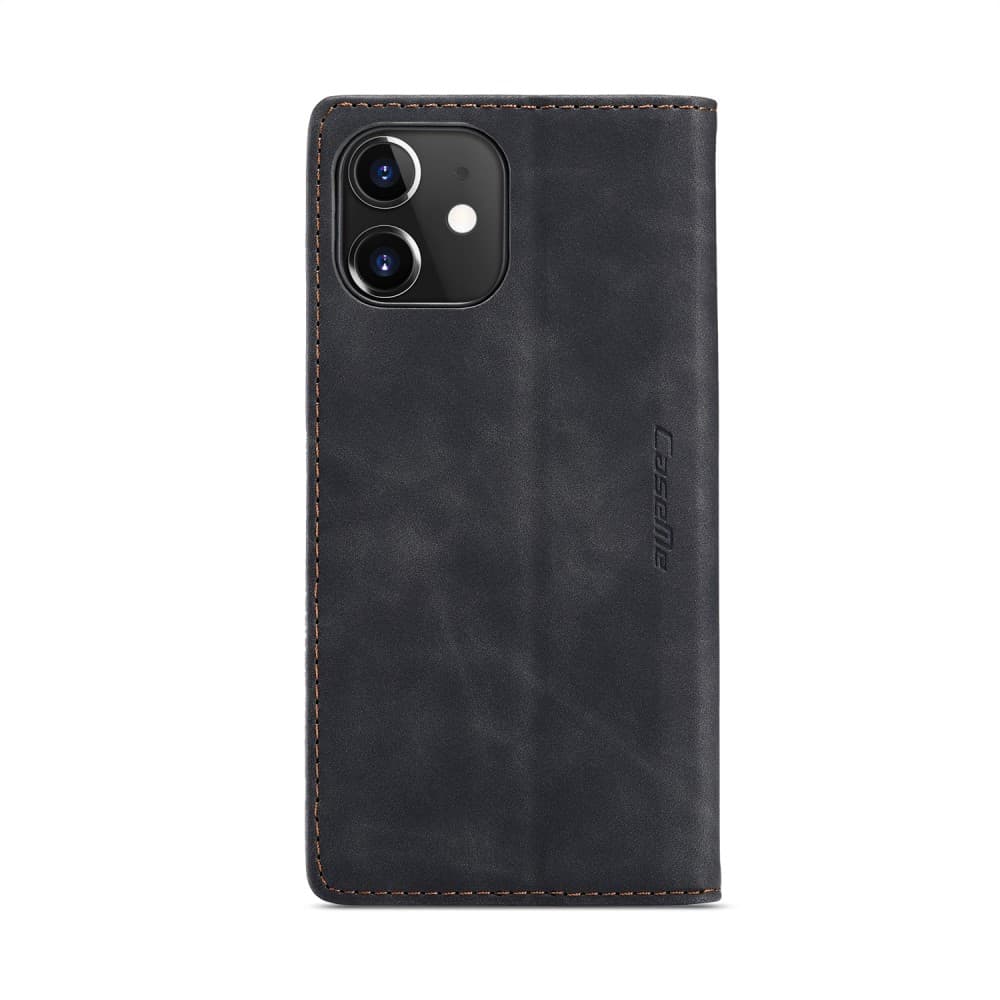 CASEME 013 Plånboksfodral för iPhone 12/12 Pro - Svart
