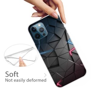 IPhone 12- 12 Pro mobilskal - Black Stereo Rhombus