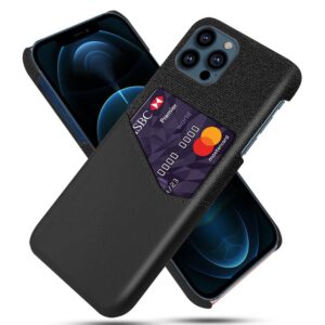 KSQ iPhone 13 Pro Max skal med korthållare - Svart