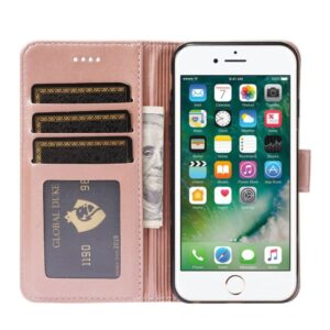 IPhone SE (2022) etc. fodral med en magnetrem - Roséguldfärgat