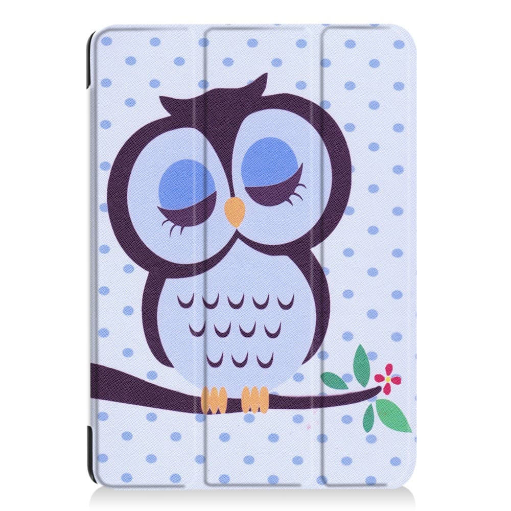 iPad 9.7" 5/6 Tri-Fold fodral med tryck - Uggla