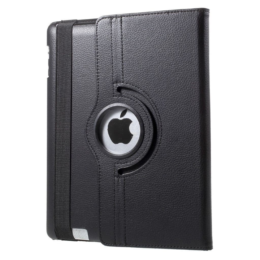 iPad 9.7" 4/3/2 fodral med roterbart stativ - Svart