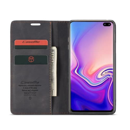 CASEME Plånboksfodral för Samsung Galax S10 - Svart