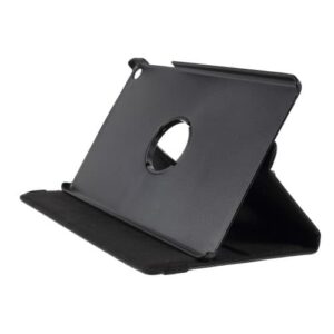 Litchi Texture Fodral med Roterbar Stativ för Galaxy Tab A 10.1" 2019 - Svart