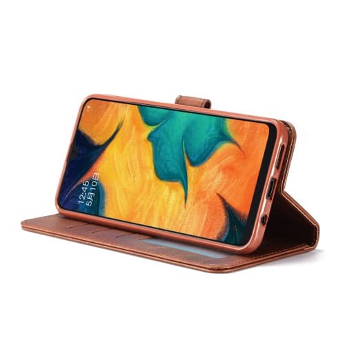 LC.IMEEKE Plånboksfodral för Samsung Galaxy A40 - Brun