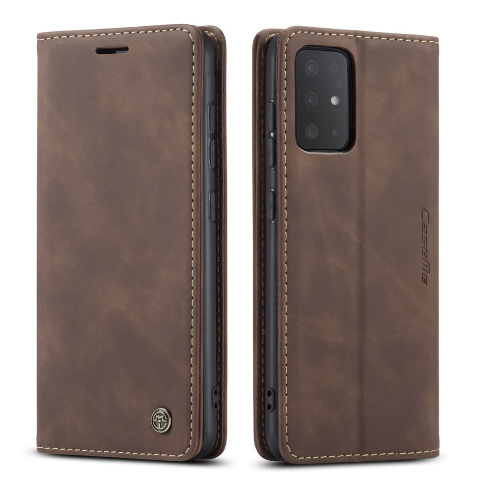 CASEME 013 Series Plånboksfodral för Samsung Galaxy S20 - Brun